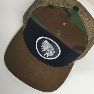 Camouflage Brown Cap with Embroidered Logo